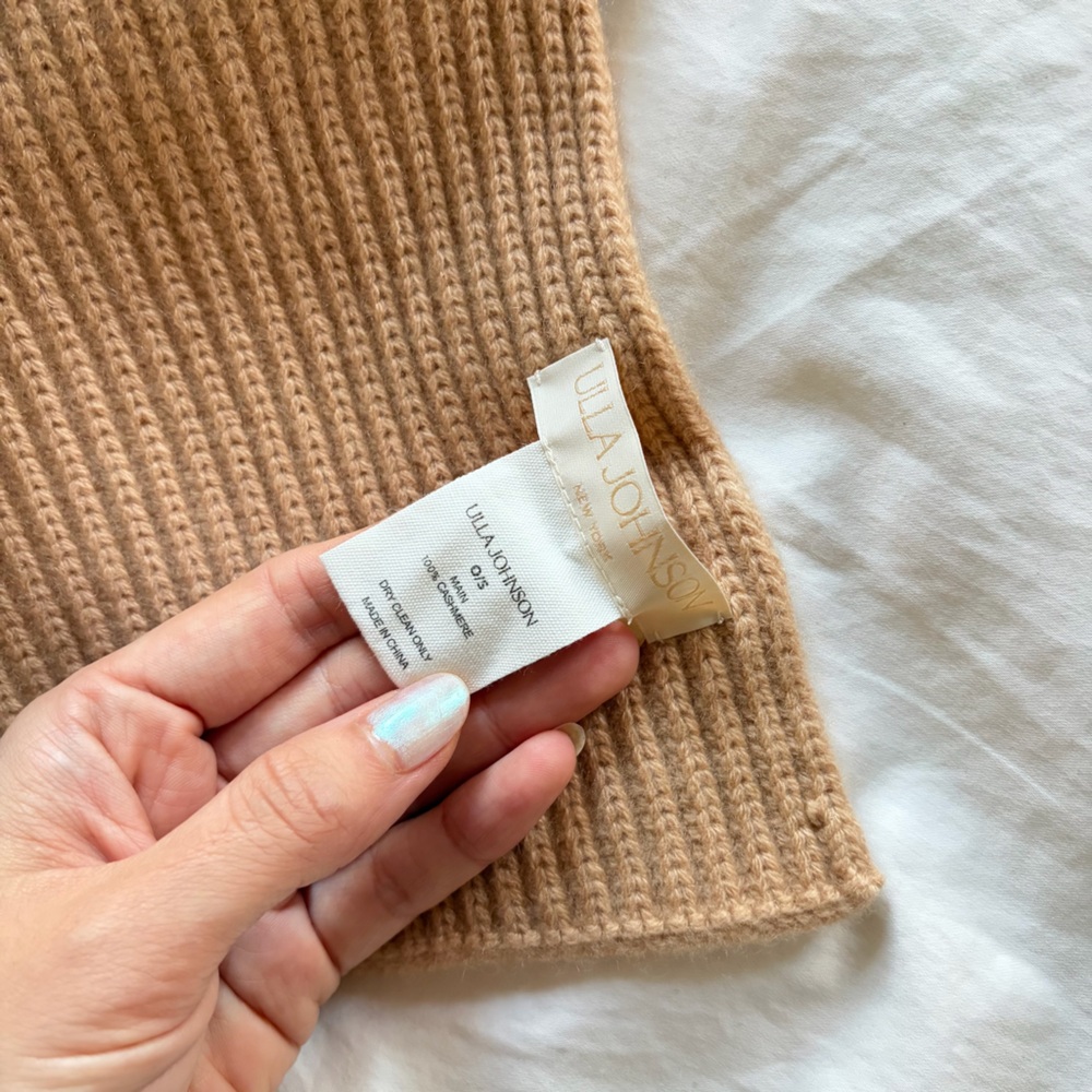 Ulla Johnson // Brinley Cashmere Beige Scarf - Picture 4 of 5